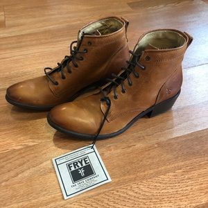Brand new Frye lace up boots!